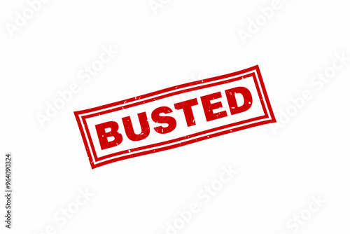 Busted stamp, Busted red square stamp.