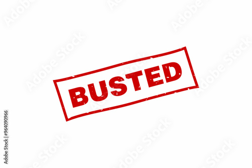 Busted stamp, Busted red square stamp.