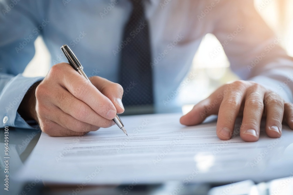 Close-Up of Hands Signing a Document with Pen, Close-Up of Business Agreement or Contract Signing Close-Up of Hands Signing a Document with Pen, Close-Up of Business Agreement or Contract Signing