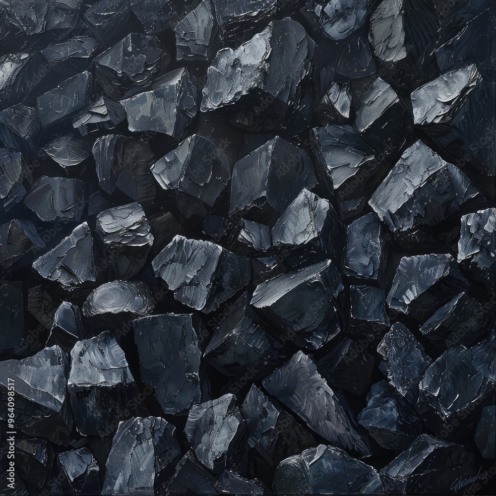 Abstract Dark Stones Close-Up Abstract Dark Stones Close-Up