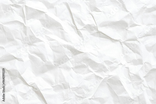 White paper texture background with crumpled effect, high resolution, featuring a clean and detailed white surface.