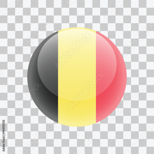 Flag of Belgium isolated. Icon vector.