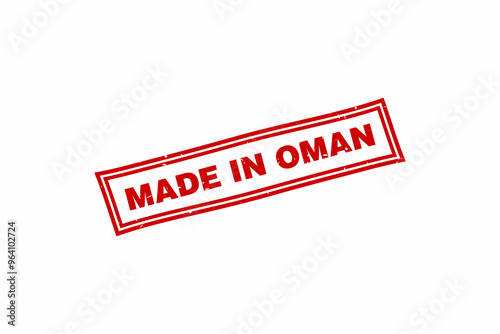 Made in oman stamp vector illustration