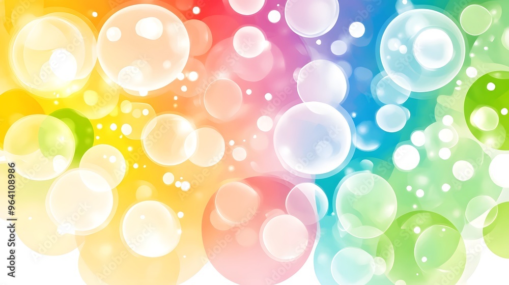 Colorful Abstract Background with Bokeh Circles Colorful Abstract Background with Bokeh Circles