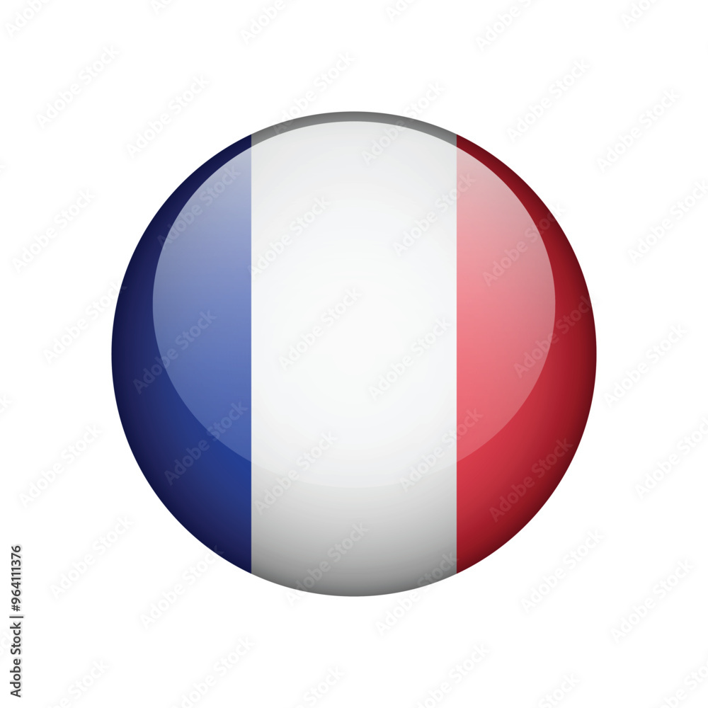 Flag of French icon design. Vector Flag of French icon design. Vector