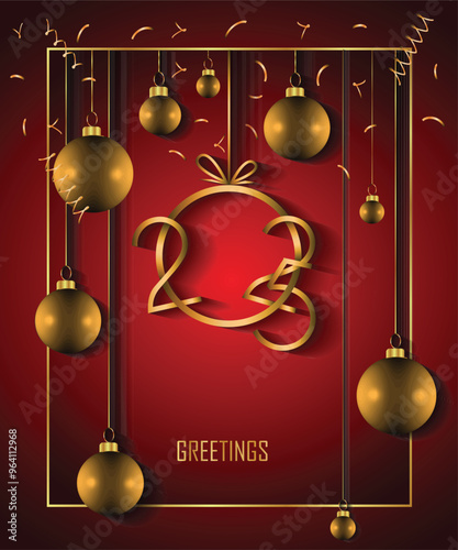 2025 Happy New Year background for your seasonal invitations, festive posters, greetings cards.