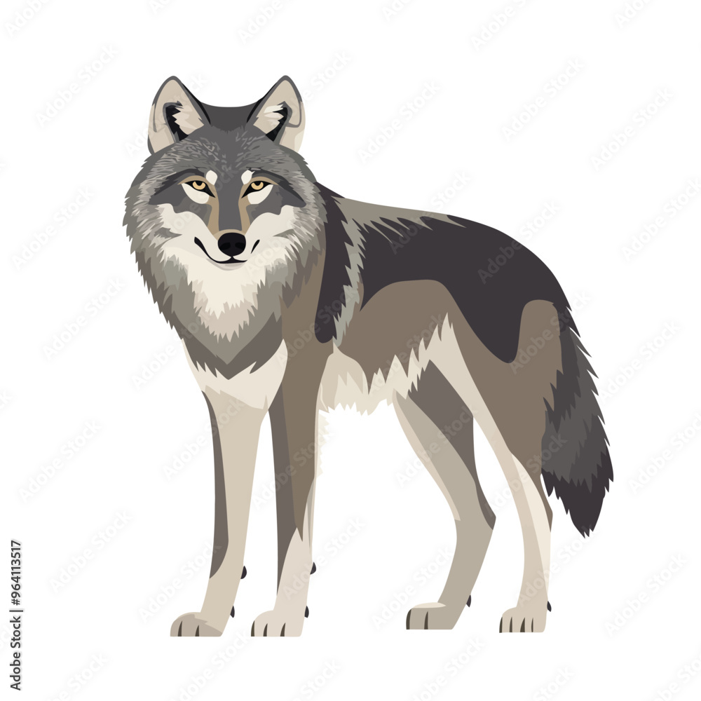 Fototapeta premium Cat vector isolated