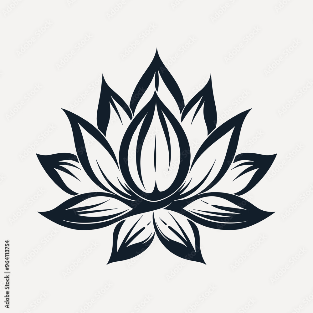 Elegant lotus flower vector design Elegant lotus flower vector design