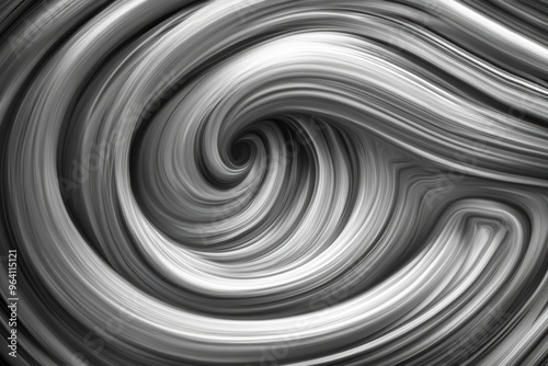 Abstract monochrome swirl pattern design