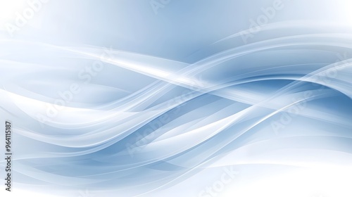 Abstract Light Blue Wave Background