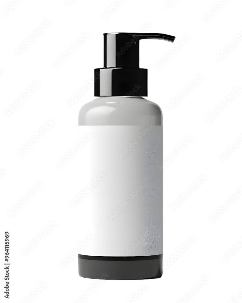 Product Packaging Skincare Bottle Mockup isolated on transparent background