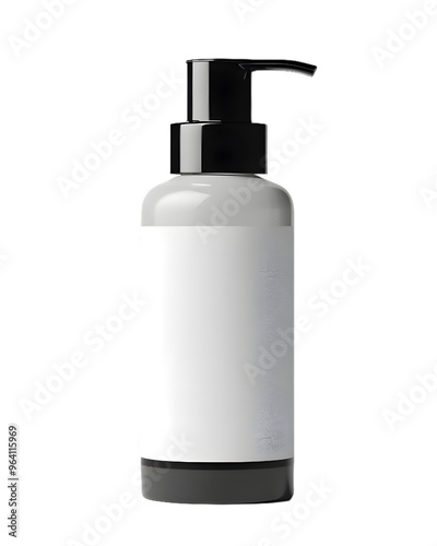 Product Packaging Skincare Bottle Mockup isolated on transparent background