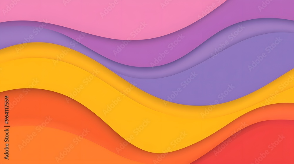 Fototapeta premium Abstract Colorful Wavy Background Modern Design