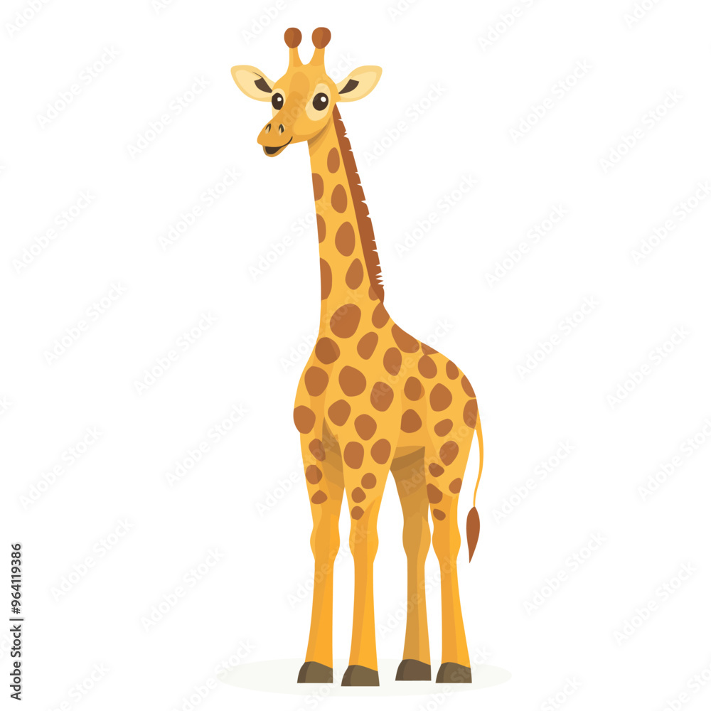 Fototapeta premium Giraffe vector isolated