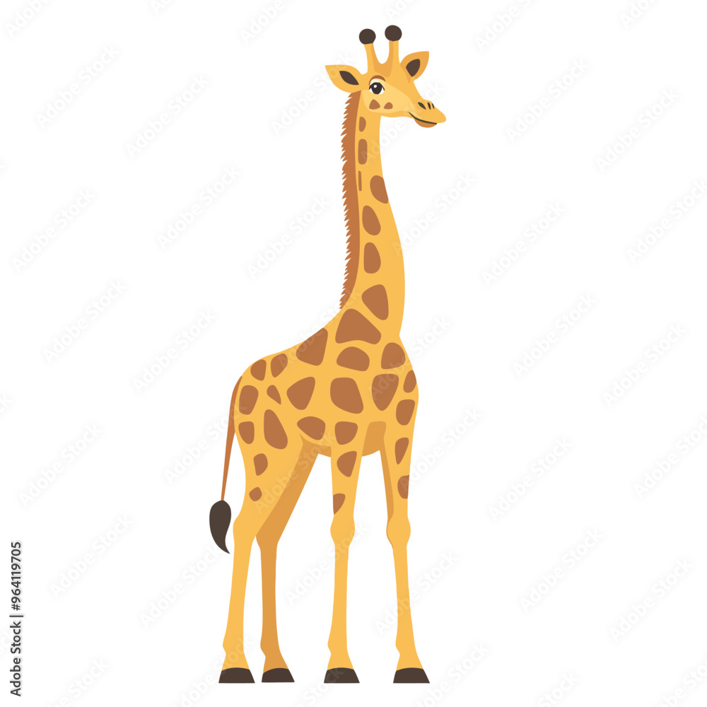 Naklejka premium Giraffe vector isolated