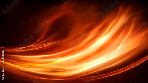 Wallpaper Mural Abstract Orange and Yellow Flame Design Torontodigital.ca