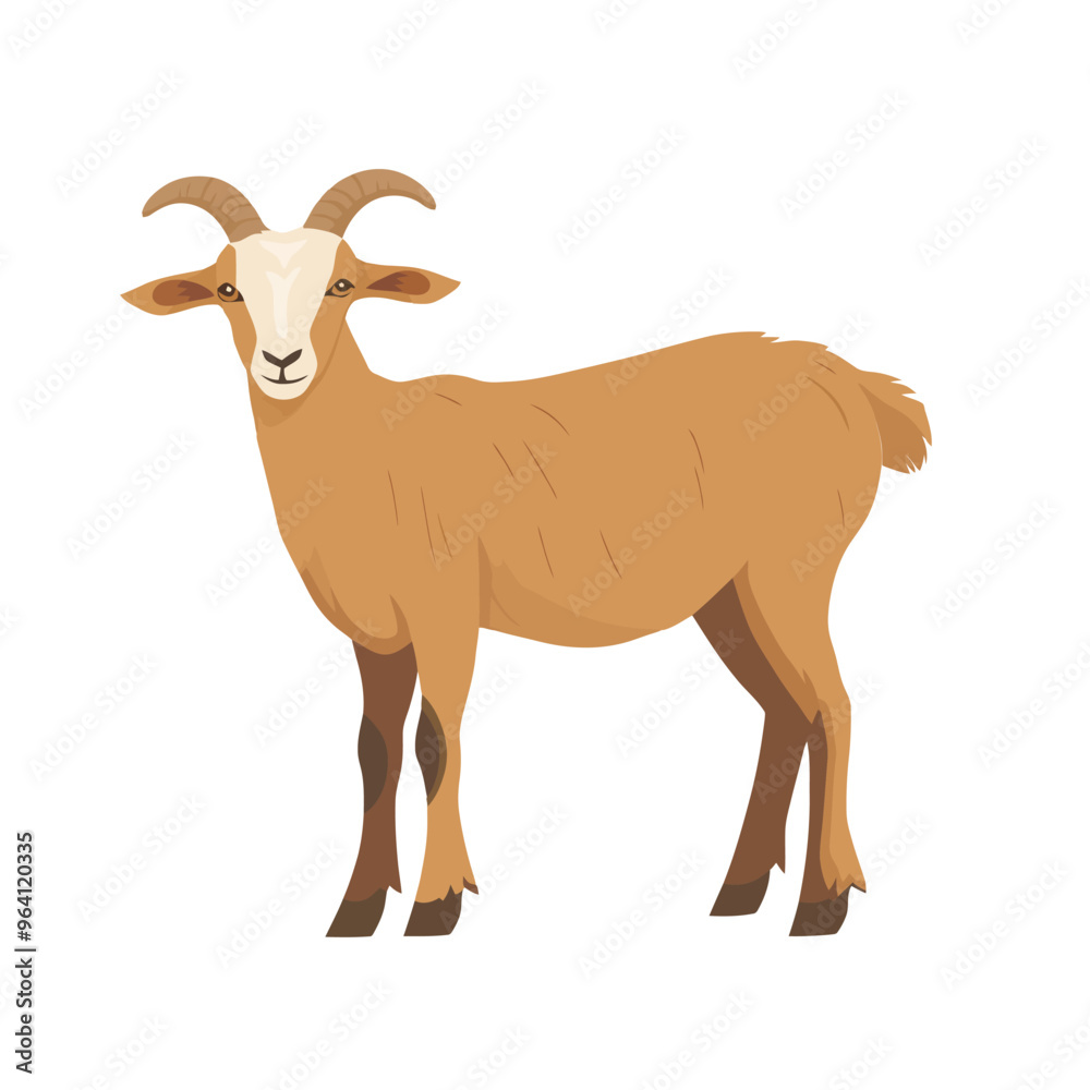 Obraz premium Goat vector isolated
