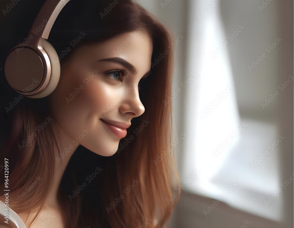 Fototapeta premium A Calm Escape: Finding Peace Through Sound