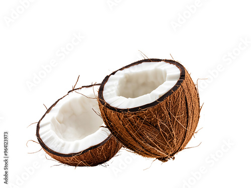 coconut on transparent background