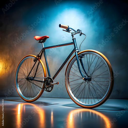 cool bicycle in studio