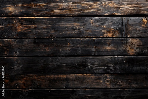 Dark Textured Wooden Planks Background for Design and Decoration