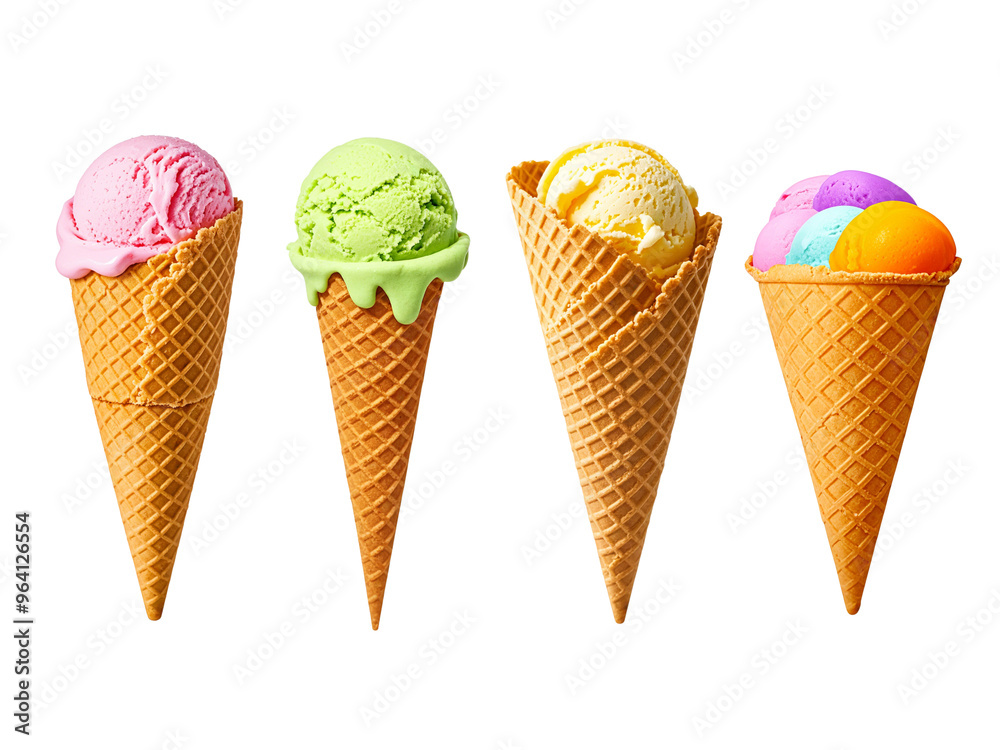 ice cream cone on transparent background ice cream cone on transparent background