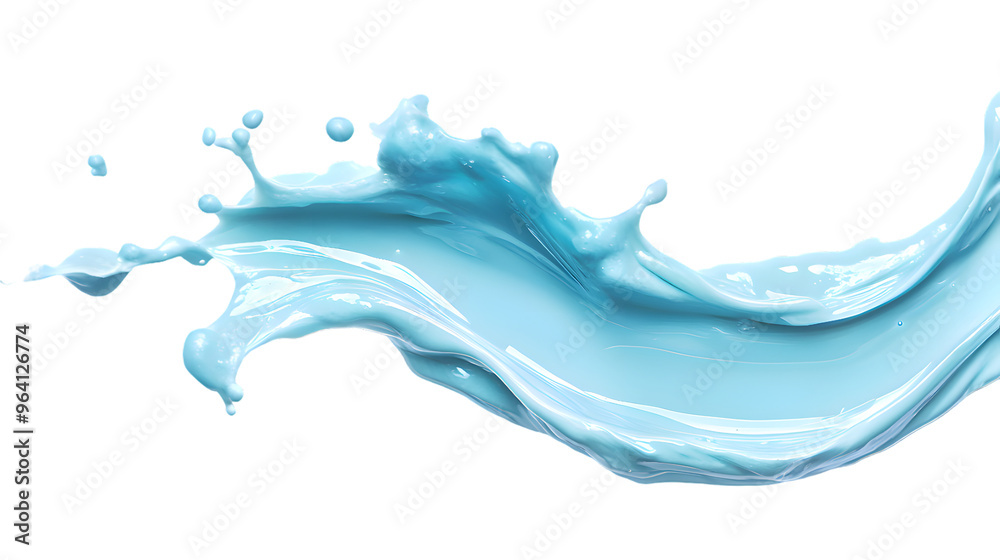 Smear and swirl of blue cosmetic gel isolated on transparent background Smear and swirl of blue cosmetic gel isolated on transparent background
