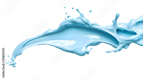 Wallpaper Mural Smear and swirl of blue cosmetic gel  isolated on transparent background Torontodigital.ca