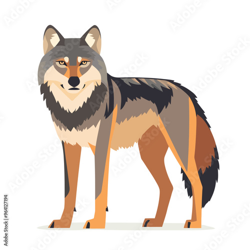 Fox vector Isolated