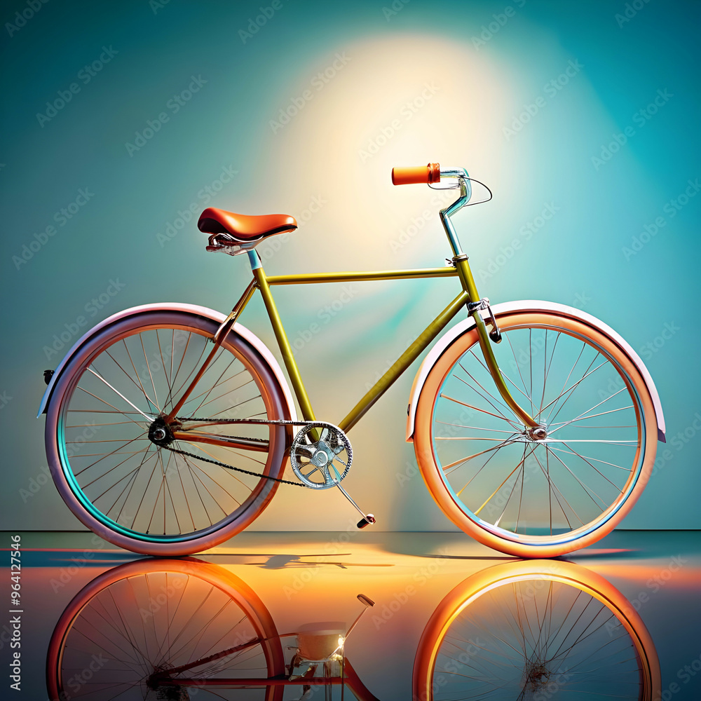 Fototapeta premium cool bicycle in studio