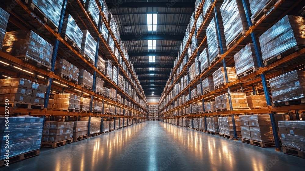 Bright, airy warehouse background with clean floors and minimal equipment. Bright, airy warehouse background with clean floors and minimal equipment.