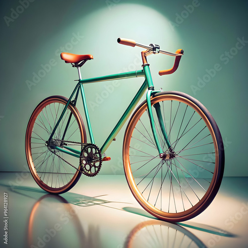cool bicycle in studio