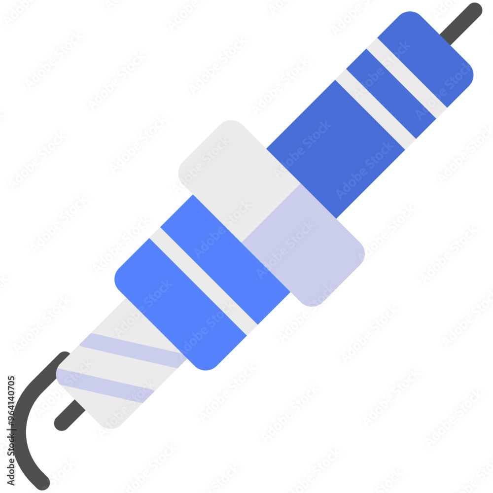 spark plug flat icon spark plug flat icon