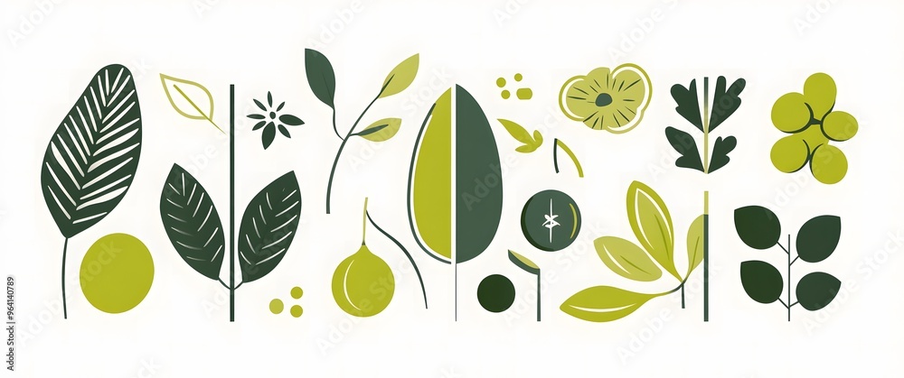 Modern geometric background. Abstract nature