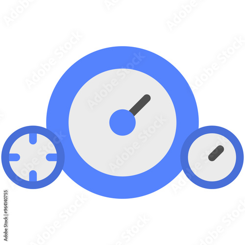 speedometer flat icon
