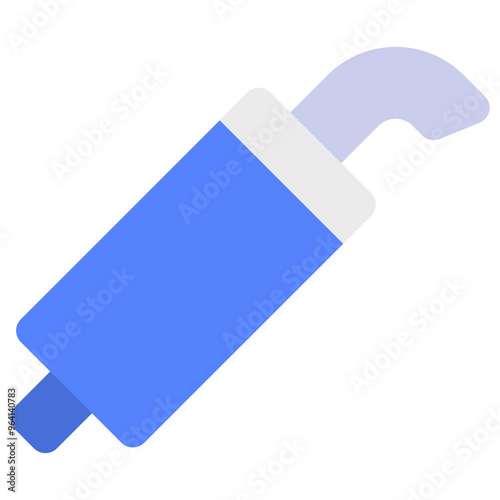 exhaust flat icon
