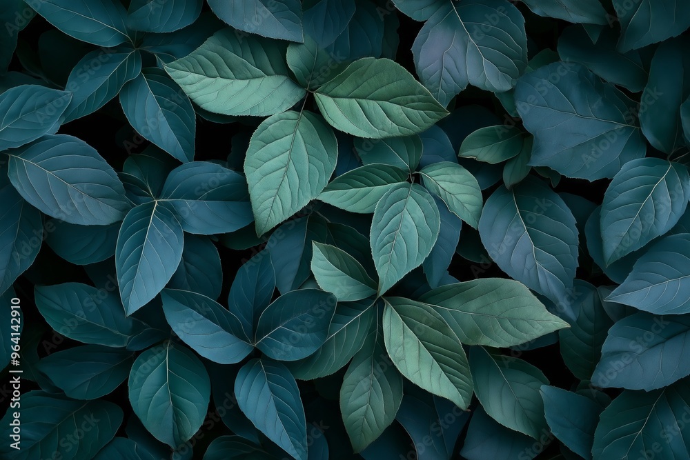 A dense arrangement of rich green leaves lies close together, emphasizing their different shapes and textures under natural light, creating a serene organic backdrop. A dense arrangement of rich green leaves lies close together, emphasizing their different shapes and textures under natural light, creating a serene organic backdrop.