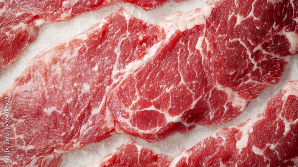 A detailed close up marbled raw beef texture background for cooking and aged steak pattern A detailed close up marbled raw beef texture background for cooking and aged steak pattern