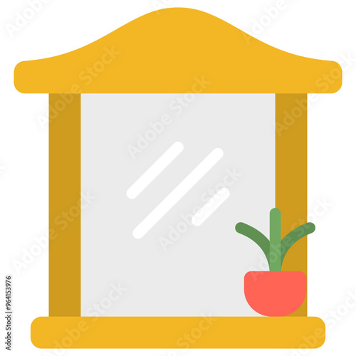 mirror flat icon