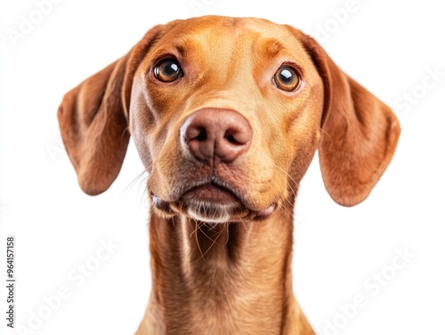 Wallpaper Mural A brown dog with a black nose and brown eyes. The dog is looking at the camera. The dog's ears are slightly back Torontodigital.ca