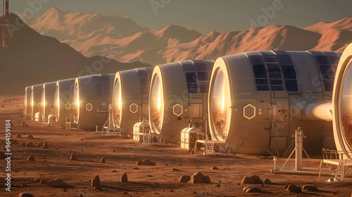 A sustainable space habitat on Mars and using solar and nuclear power for life support 