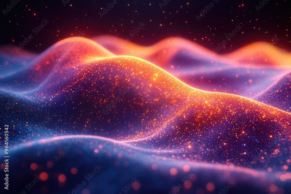 Obraz premium Abstract Glitter Landscape