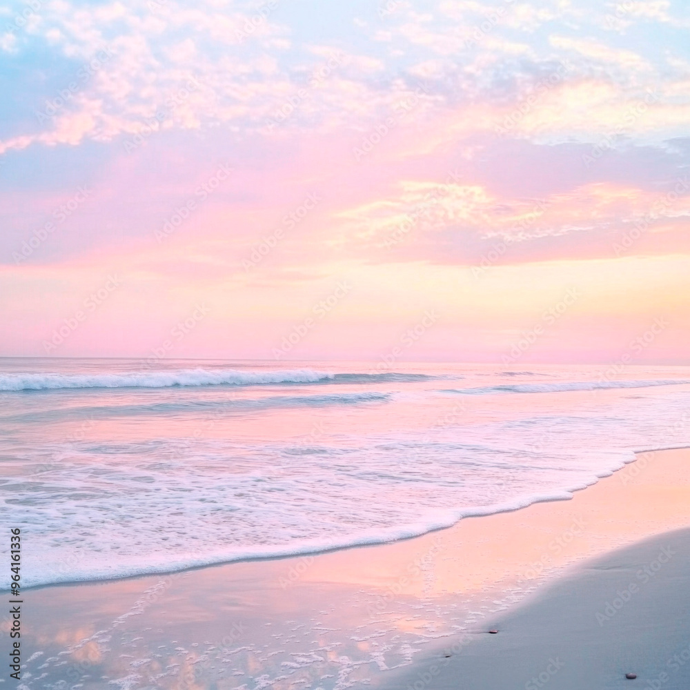 Obraz premium Friedlicher Sonnenaufgang am Meer