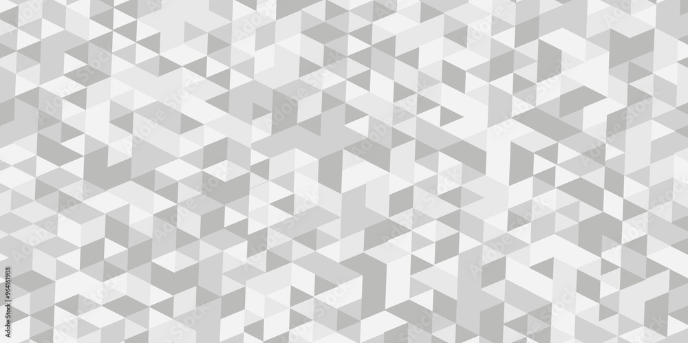 Seamless geometric pattern square shapes low polygon backdrop background. Abstract geometric wall tile and metal cube background triangle wallpaper. Gray and white polygonal background. Seamless geometric pattern square shapes low polygon backdrop background. Abstract geometric wall tile and metal cube background triangle wallpaper. Gray and white polygonal background.