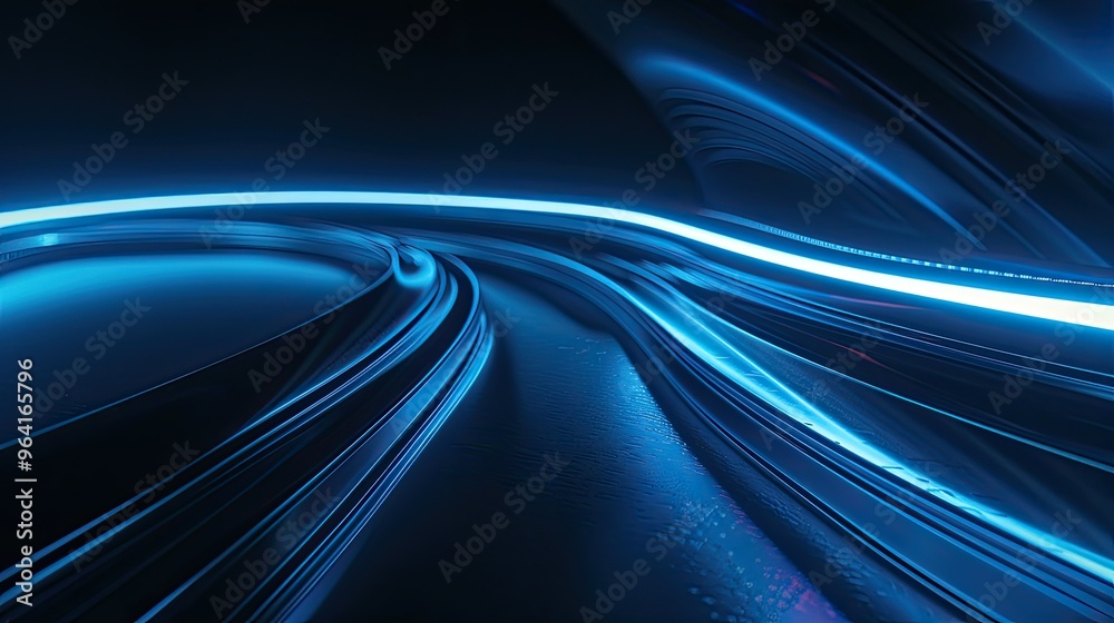A dynamic, futuristic abstract design featuring smooth curves and vibrant blue light trails, evoking a sense of motion and technology. A dynamic, futuristic abstract design featuring smooth curves and vibrant blue light trails, evoking a sense of motion and technology.