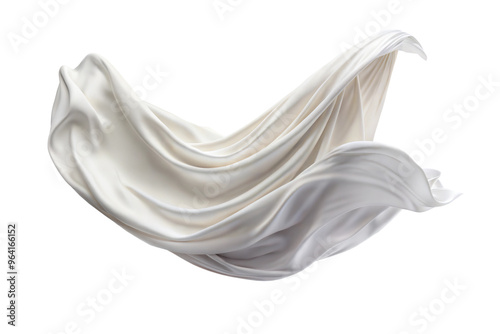 silk scarf on white background