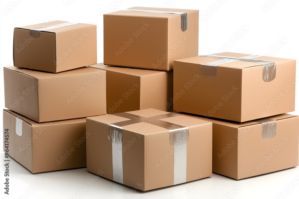Pile of cardboard boxes, moving house, real estate, sale of property, packing box, package for household goods in transit. Shipping container. Pile of cardboard boxes, moving house, real estate, sale of property, packing box, package for household goods in transit. Shipping container.