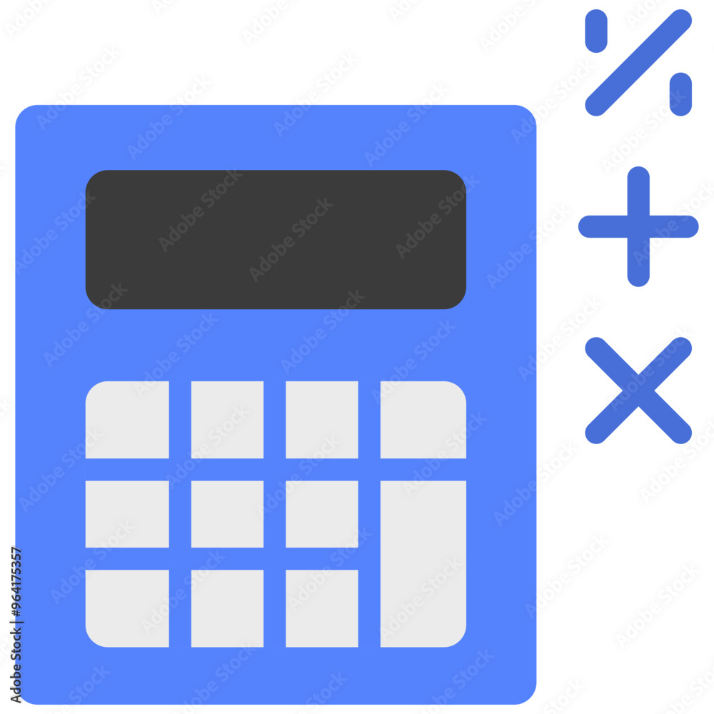 Obraz premium calculator flat icon