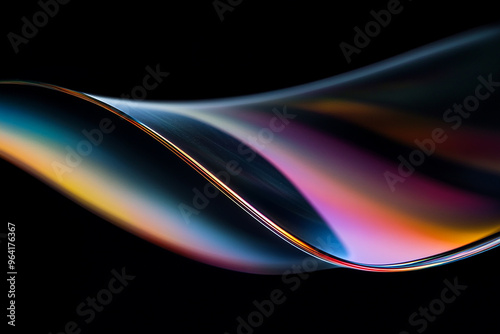 3D abstract glass style background