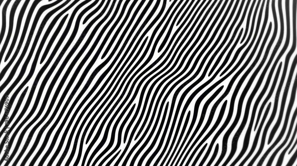 Wavy Black and White Stripes, Abstract Art, Minimalist, Geometric Pattern, Graphic Design, Black, White Wavy Black and White Stripes, Abstract Art, Minimalist, Geometric Pattern, Graphic Design, Black, White